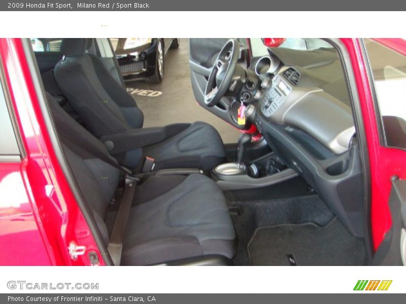 Milano Red / Sport Black 2009 Honda Fit Sport