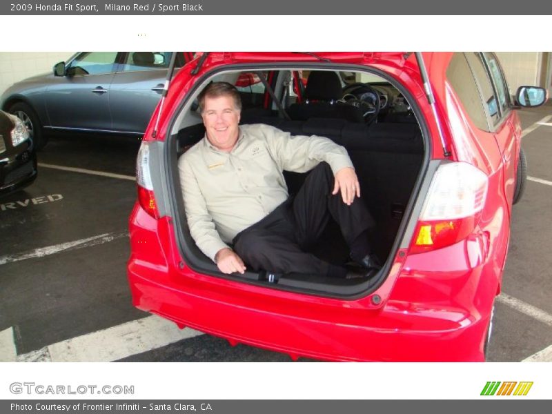 Milano Red / Sport Black 2009 Honda Fit Sport