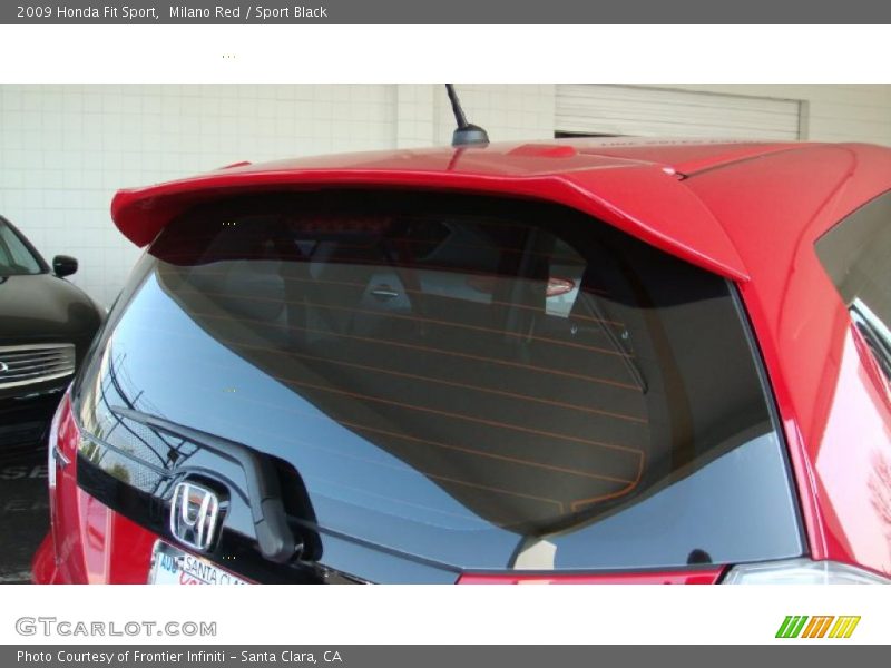 Milano Red / Sport Black 2009 Honda Fit Sport