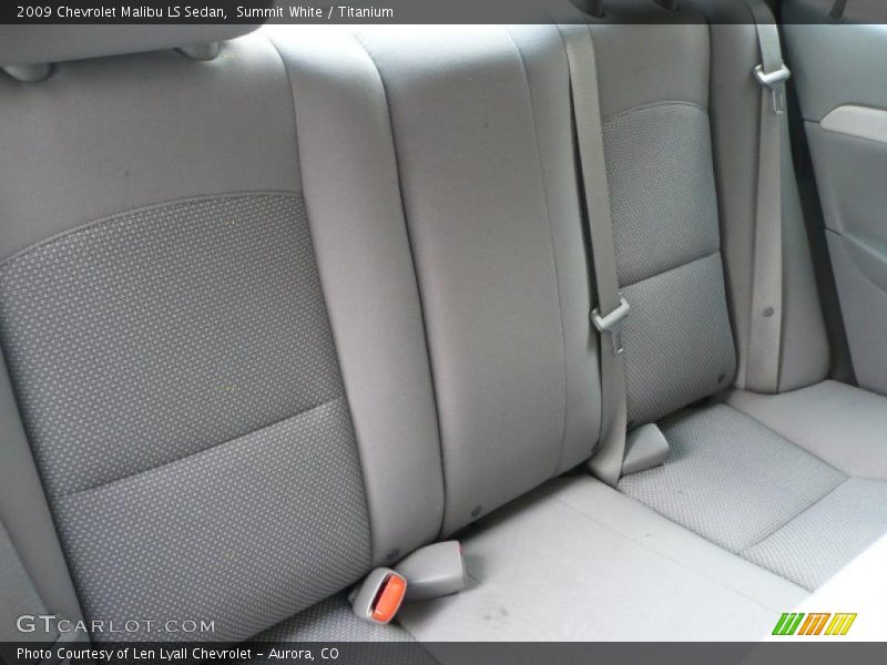 Summit White / Titanium 2009 Chevrolet Malibu LS Sedan