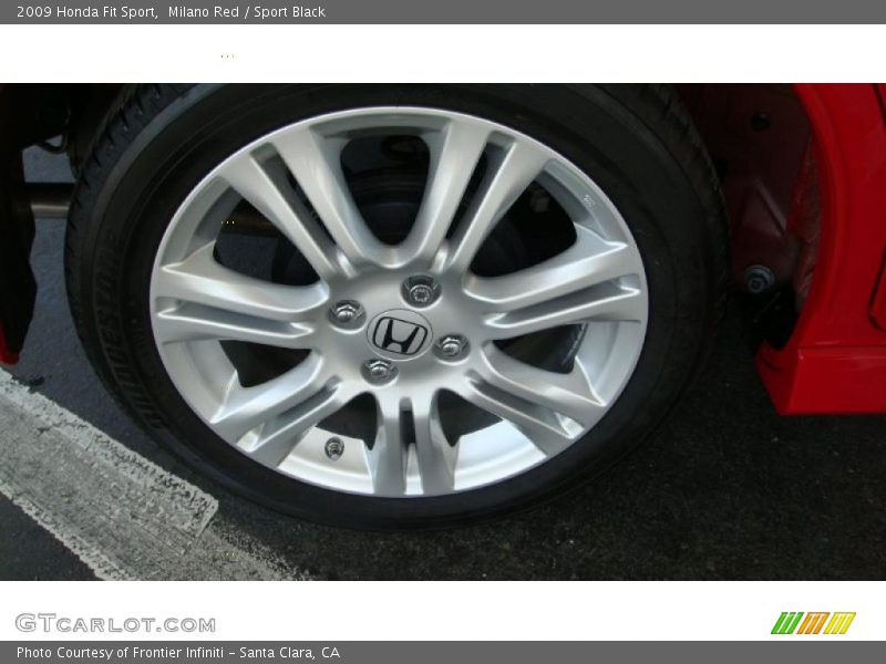Milano Red / Sport Black 2009 Honda Fit Sport