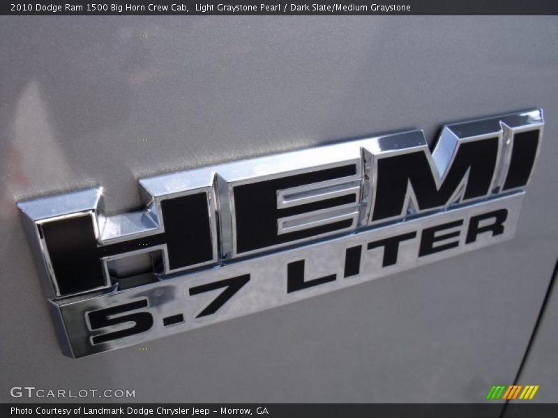 Light Graystone Pearl / Dark Slate/Medium Graystone 2010 Dodge Ram 1500 Big Horn Crew Cab