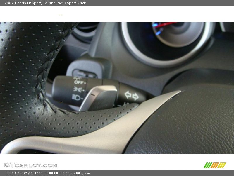 Milano Red / Sport Black 2009 Honda Fit Sport