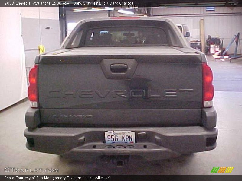 Dark Gray Metallic / Dark Charcoal 2003 Chevrolet Avalanche 1500 4x4
