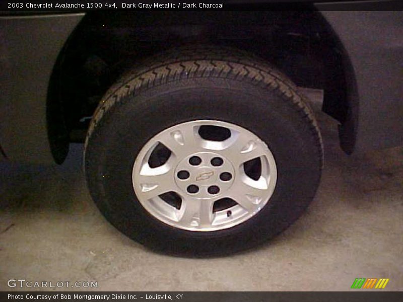 Dark Gray Metallic / Dark Charcoal 2003 Chevrolet Avalanche 1500 4x4