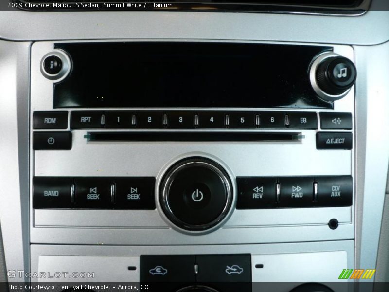 Summit White / Titanium 2009 Chevrolet Malibu LS Sedan