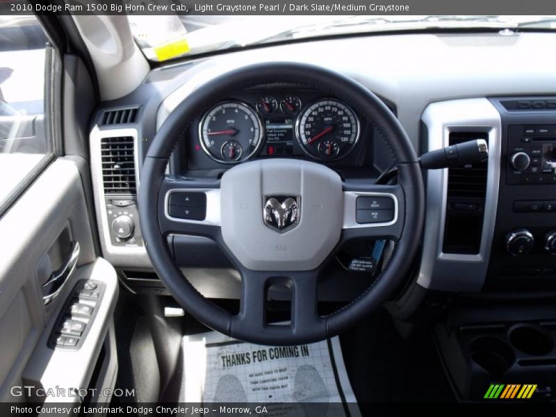 Light Graystone Pearl / Dark Slate/Medium Graystone 2010 Dodge Ram 1500 Big Horn Crew Cab