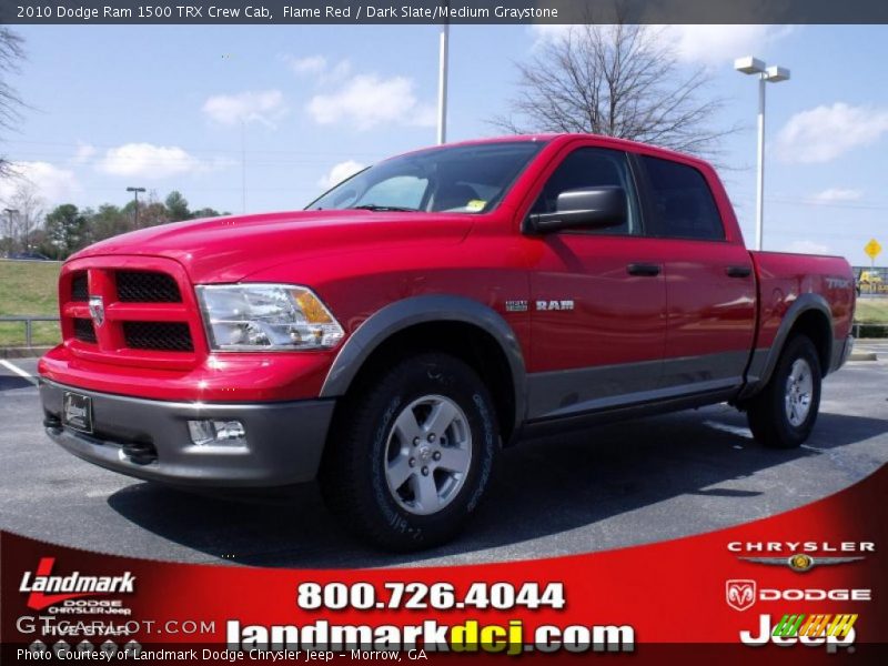Flame Red / Dark Slate/Medium Graystone 2010 Dodge Ram 1500 TRX Crew Cab