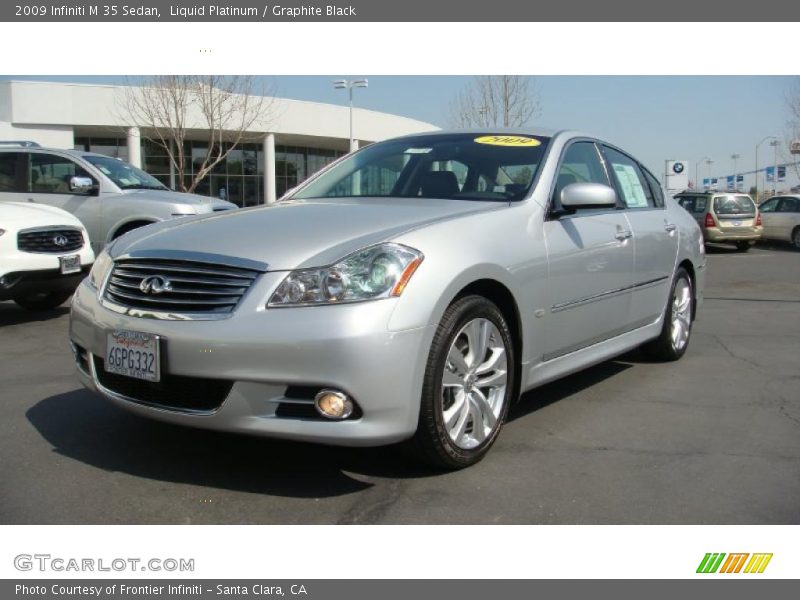 Liquid Platinum / Graphite Black 2009 Infiniti M 35 Sedan