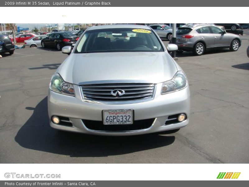 Liquid Platinum / Graphite Black 2009 Infiniti M 35 Sedan