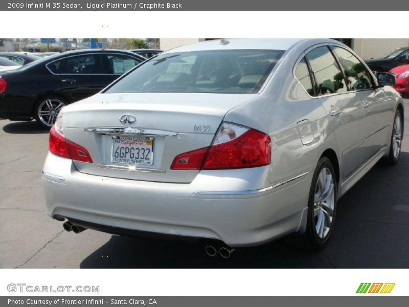 Liquid Platinum / Graphite Black 2009 Infiniti M 35 Sedan