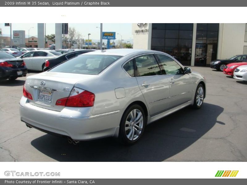 Liquid Platinum / Graphite Black 2009 Infiniti M 35 Sedan