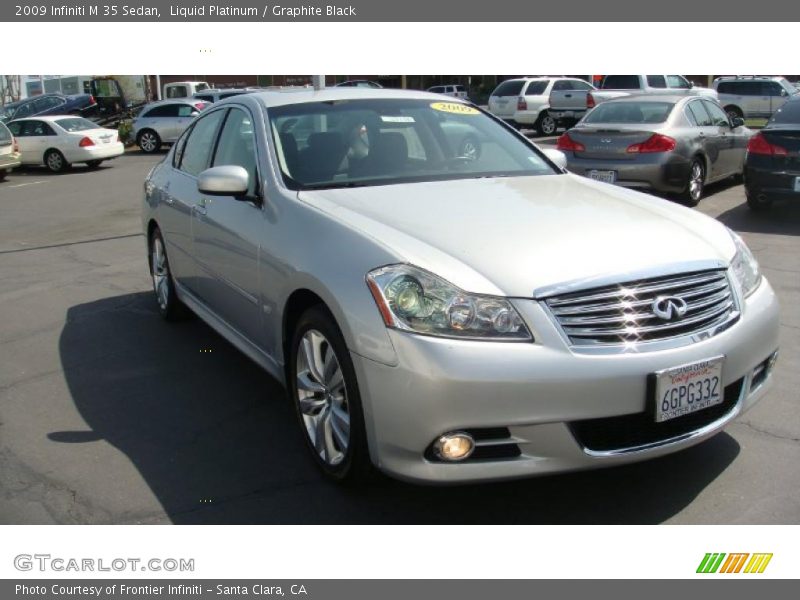 Liquid Platinum / Graphite Black 2009 Infiniti M 35 Sedan