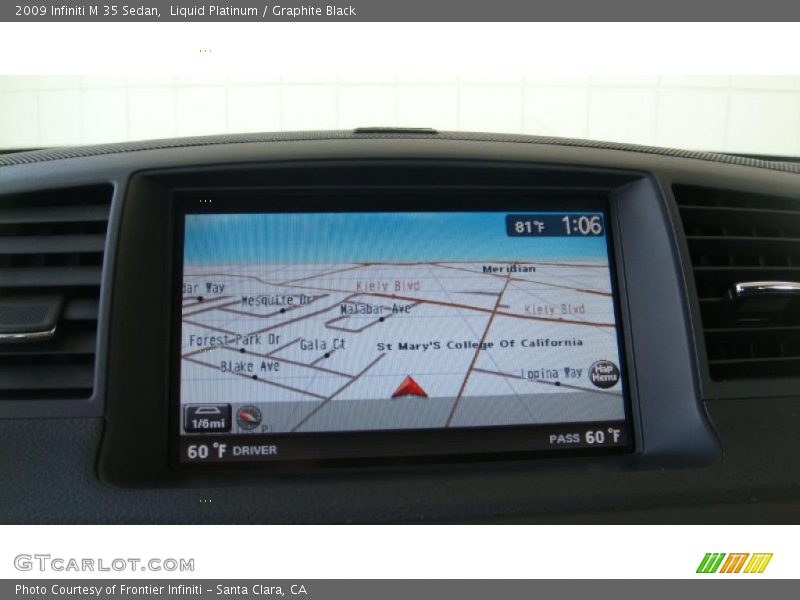 Liquid Platinum / Graphite Black 2009 Infiniti M 35 Sedan