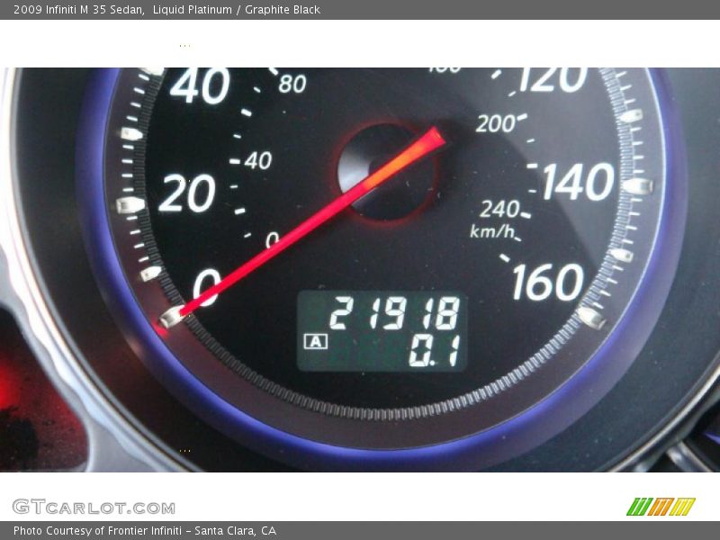 Liquid Platinum / Graphite Black 2009 Infiniti M 35 Sedan