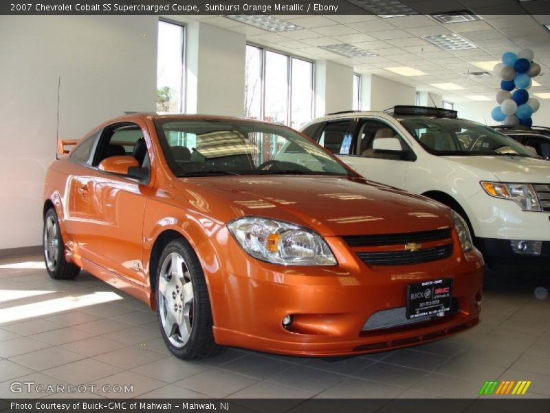 Sunburst Orange Metallic / Ebony 2007 Chevrolet Cobalt SS Supercharged Coupe
