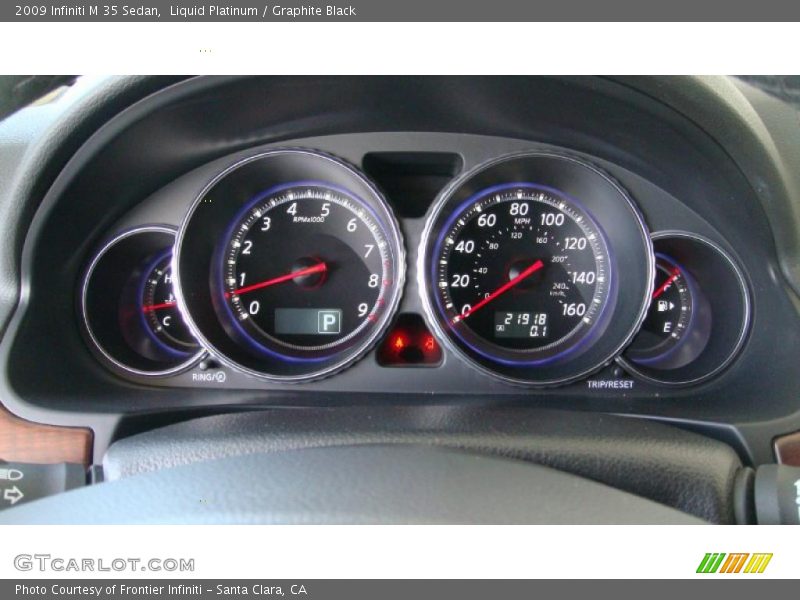 Liquid Platinum / Graphite Black 2009 Infiniti M 35 Sedan