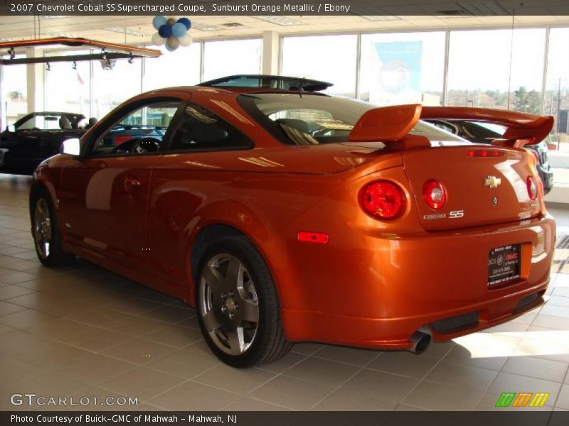 Sunburst Orange Metallic / Ebony 2007 Chevrolet Cobalt SS Supercharged Coupe
