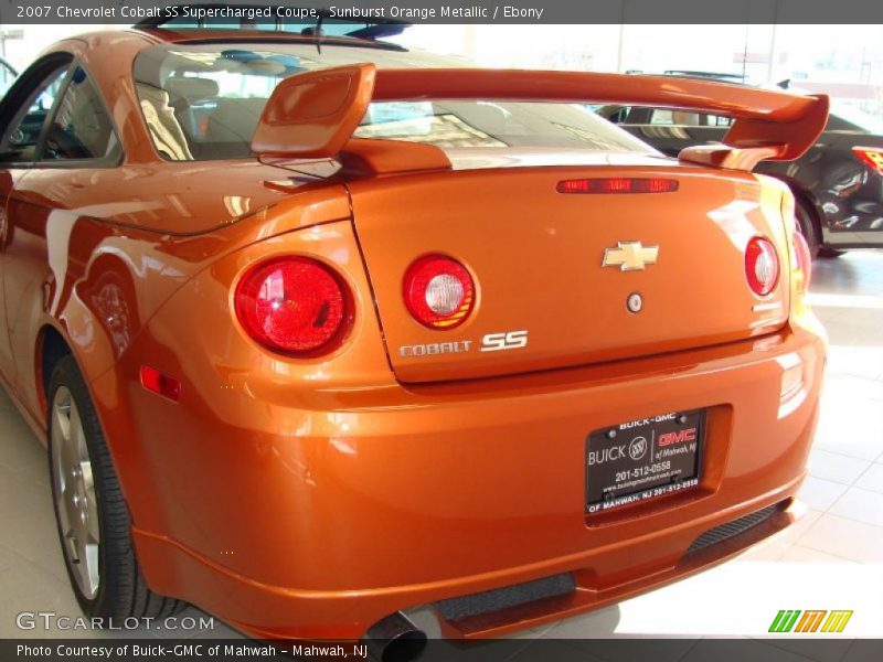 Sunburst Orange Metallic / Ebony 2007 Chevrolet Cobalt SS Supercharged Coupe