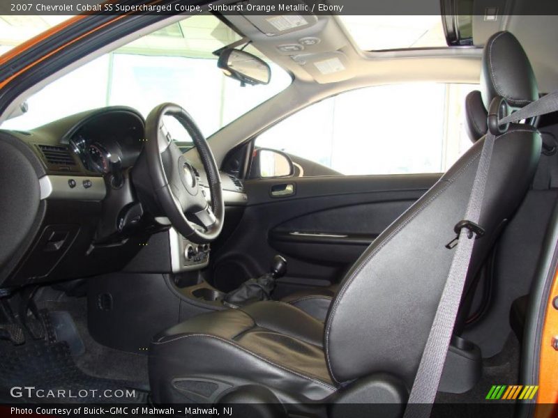 Sunburst Orange Metallic / Ebony 2007 Chevrolet Cobalt SS Supercharged Coupe