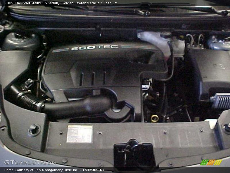 Golden Pewter Metallic / Titanium 2009 Chevrolet Malibu LS Sedan