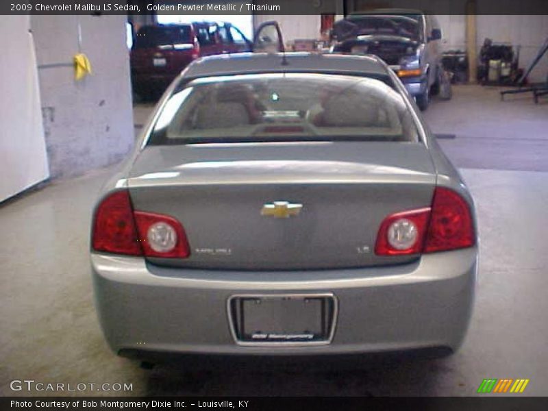 Golden Pewter Metallic / Titanium 2009 Chevrolet Malibu LS Sedan