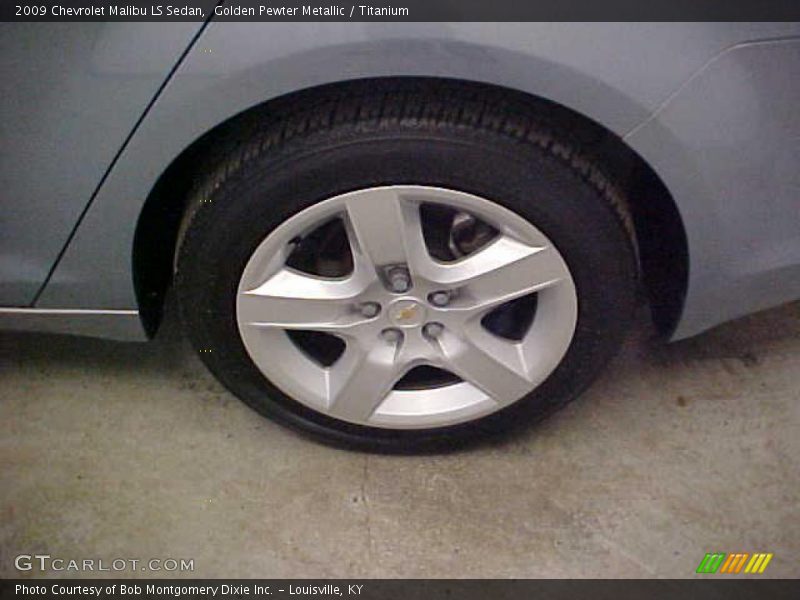 Golden Pewter Metallic / Titanium 2009 Chevrolet Malibu LS Sedan
