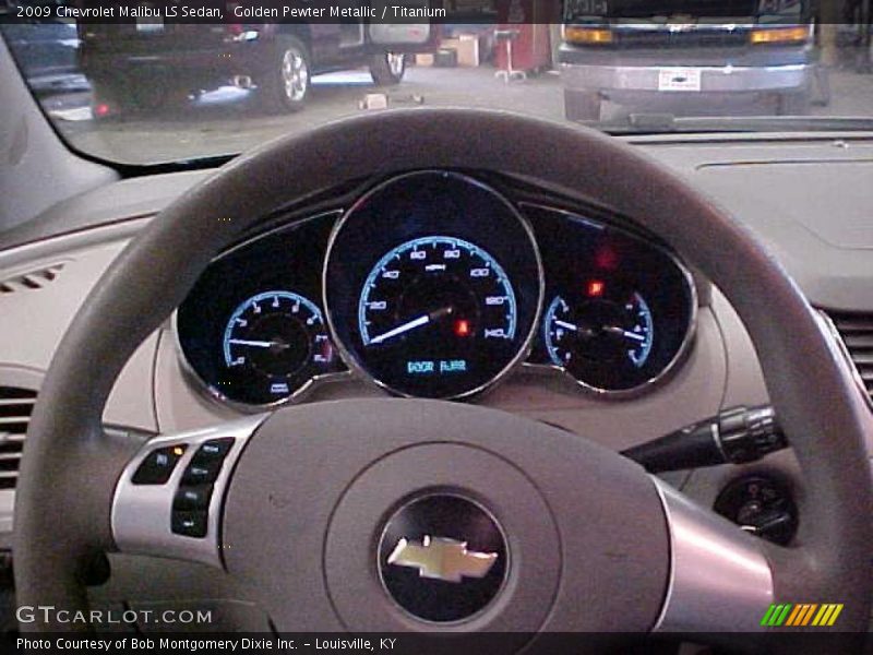 Golden Pewter Metallic / Titanium 2009 Chevrolet Malibu LS Sedan