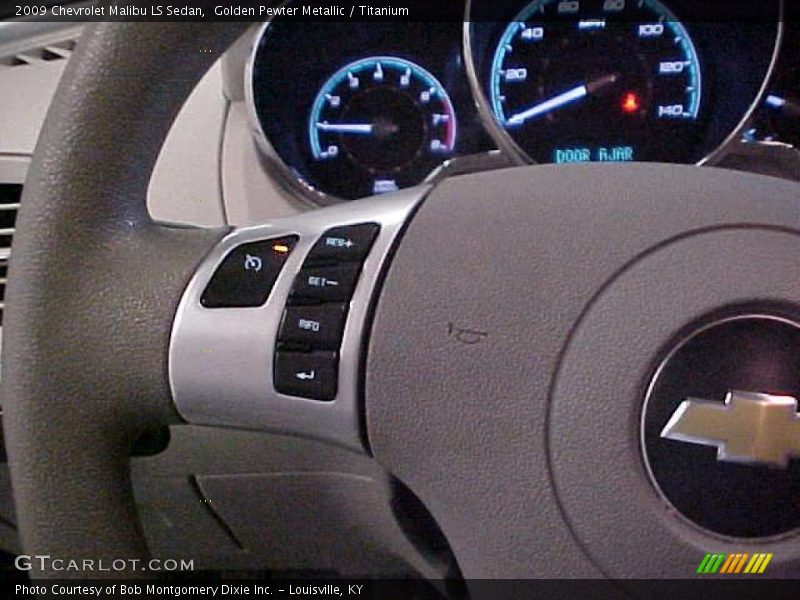 Golden Pewter Metallic / Titanium 2009 Chevrolet Malibu LS Sedan
