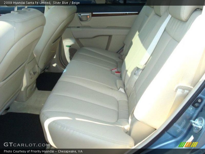 Silver Blue / Beige 2009 Hyundai Santa Fe Limited