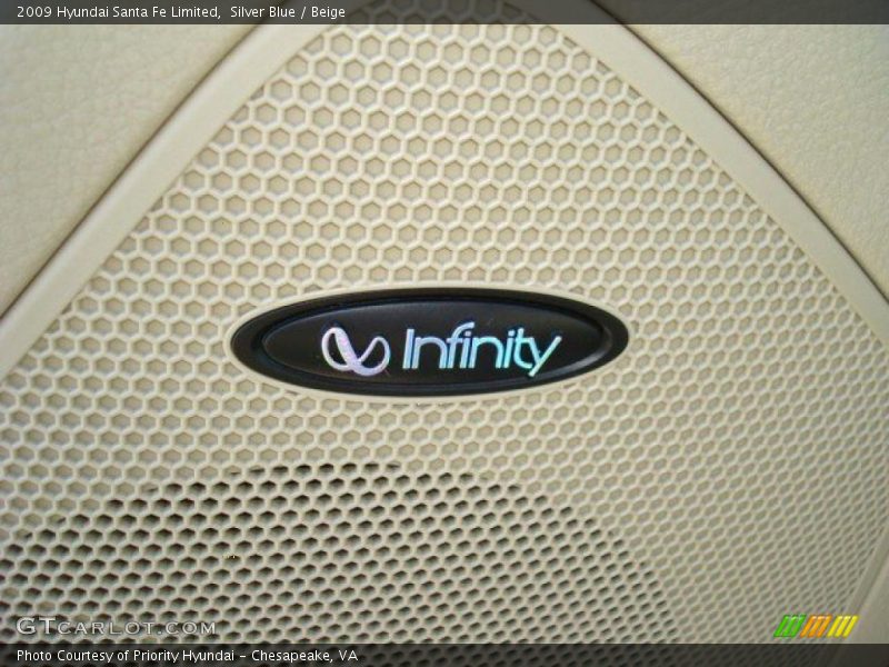 Silver Blue / Beige 2009 Hyundai Santa Fe Limited