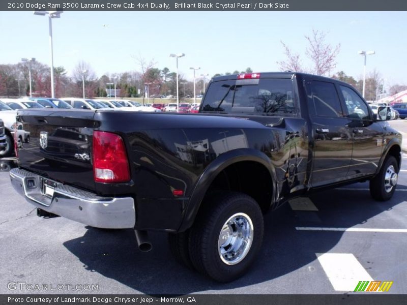 Brilliant Black Crystal Pearl / Dark Slate 2010 Dodge Ram 3500 Laramie Crew Cab 4x4 Dually