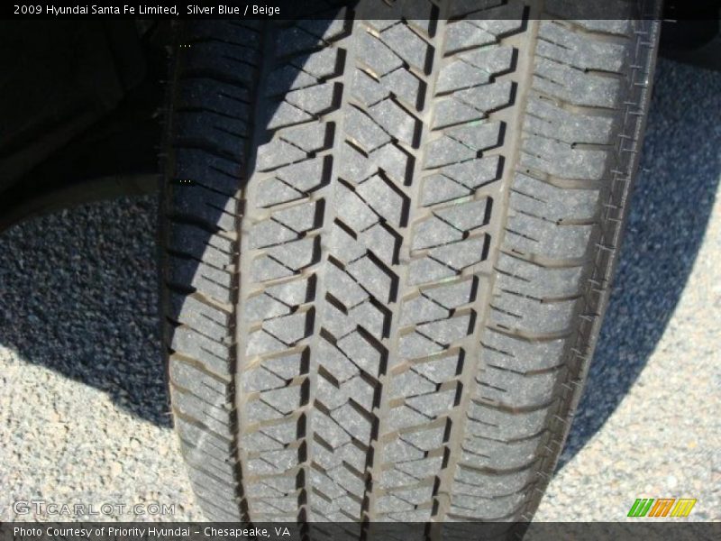 Silver Blue / Beige 2009 Hyundai Santa Fe Limited