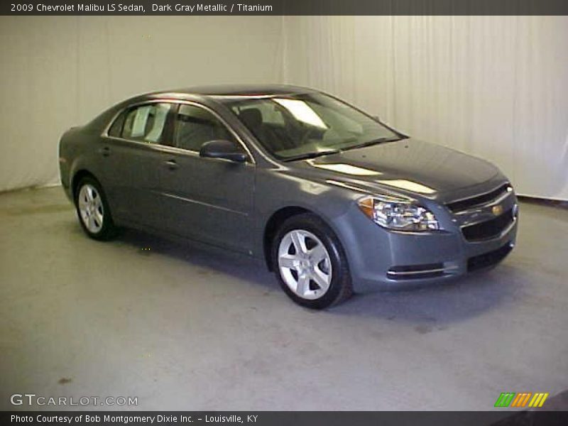 Dark Gray Metallic / Titanium 2009 Chevrolet Malibu LS Sedan