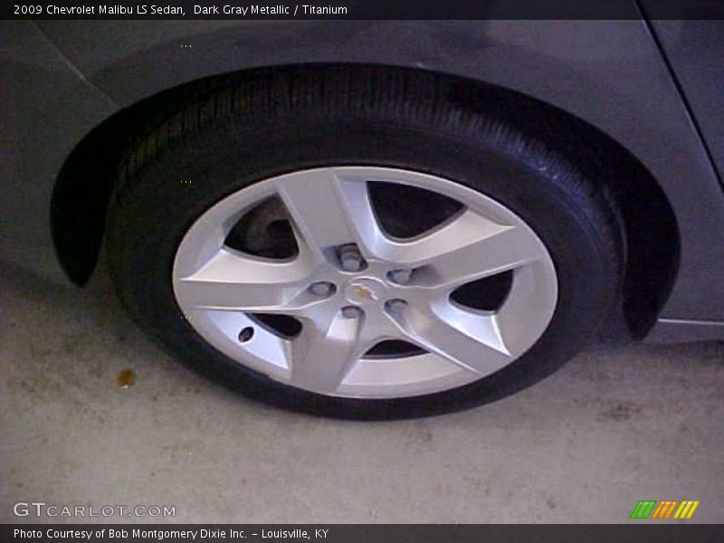 Dark Gray Metallic / Titanium 2009 Chevrolet Malibu LS Sedan