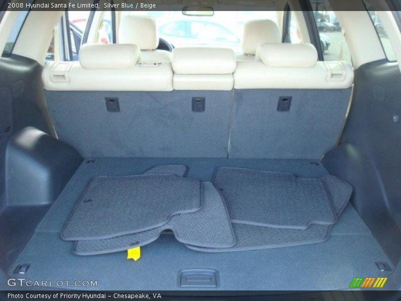 Silver Blue / Beige 2008 Hyundai Santa Fe Limited