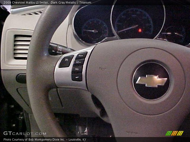 Dark Gray Metallic / Titanium 2009 Chevrolet Malibu LS Sedan