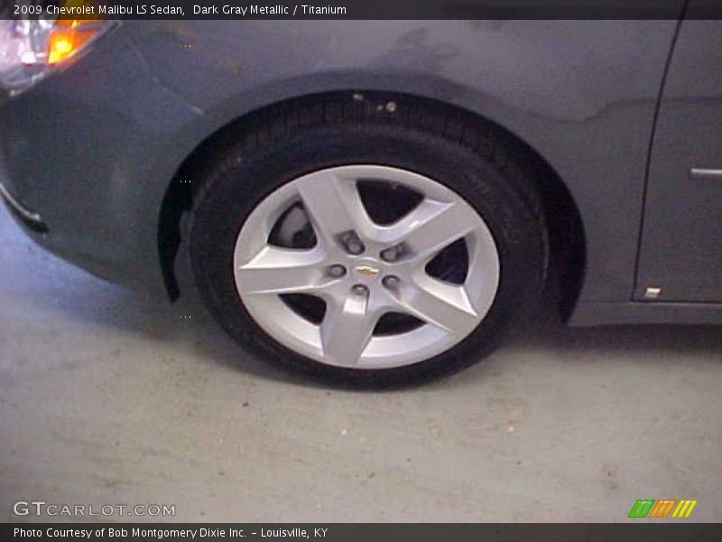 Dark Gray Metallic / Titanium 2009 Chevrolet Malibu LS Sedan