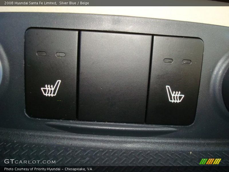 Silver Blue / Beige 2008 Hyundai Santa Fe Limited