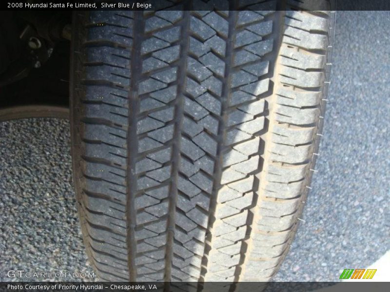 Silver Blue / Beige 2008 Hyundai Santa Fe Limited