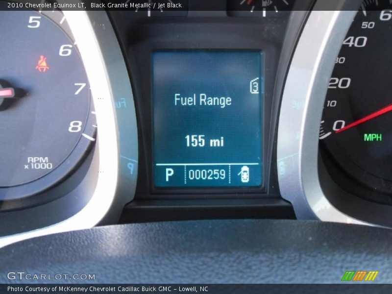 Black Granite Metallic / Jet Black 2010 Chevrolet Equinox LT