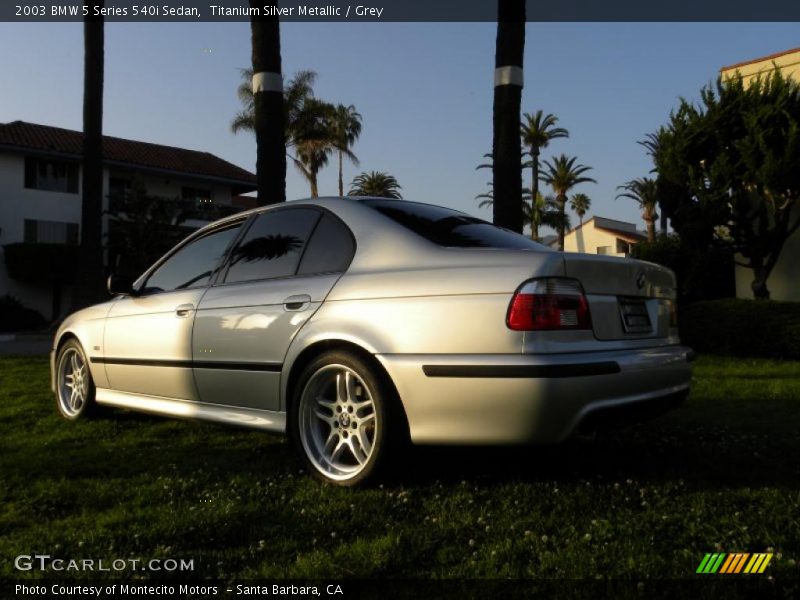 Titanium Silver Metallic / Grey 2003 BMW 5 Series 540i Sedan