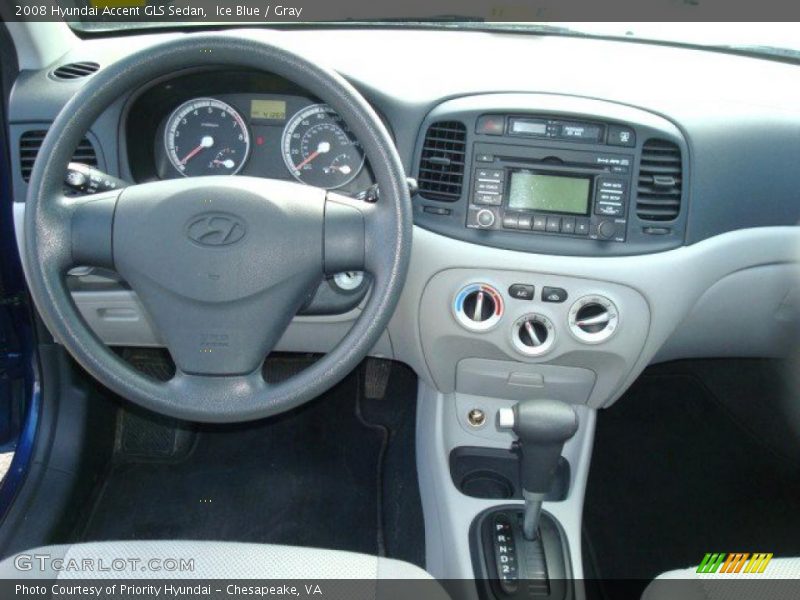 Ice Blue / Gray 2008 Hyundai Accent GLS Sedan