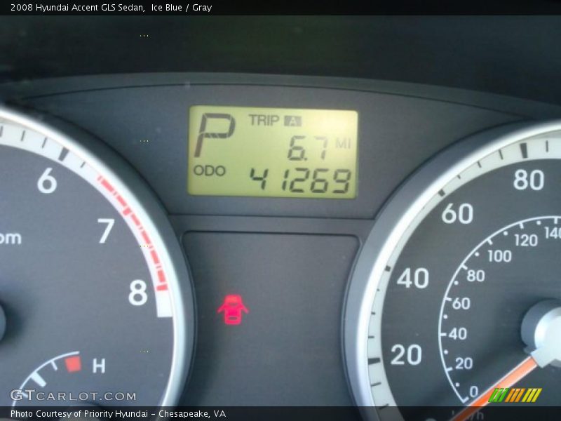 Ice Blue / Gray 2008 Hyundai Accent GLS Sedan