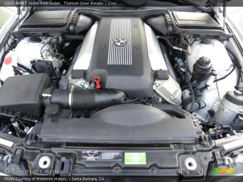 Titanium Silver Metallic / Grey 2003 BMW 5 Series 540i Sedan