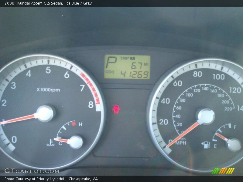Ice Blue / Gray 2008 Hyundai Accent GLS Sedan