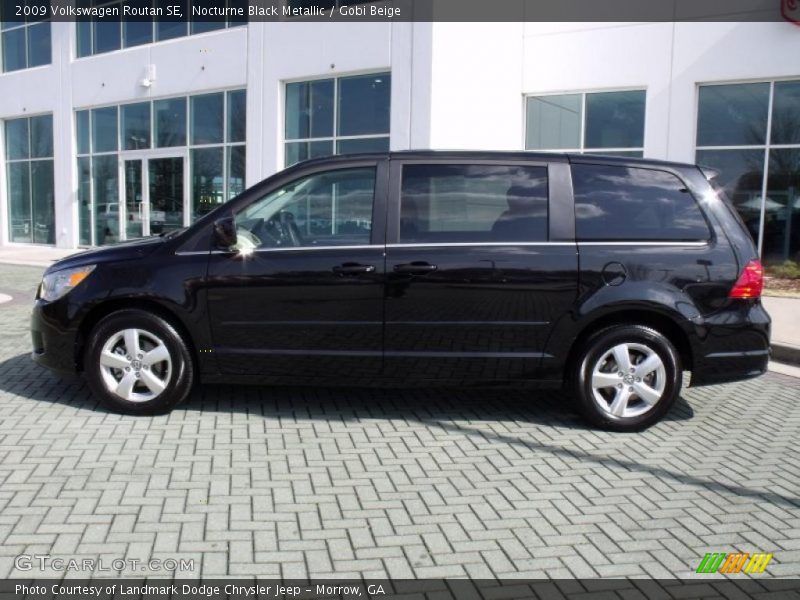 Nocturne Black Metallic / Gobi Beige 2009 Volkswagen Routan SE