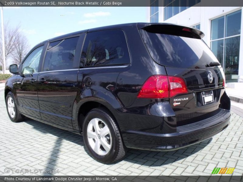 Nocturne Black Metallic / Gobi Beige 2009 Volkswagen Routan SE