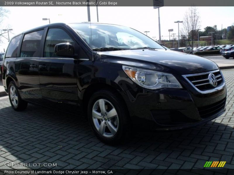Nocturne Black Metallic / Gobi Beige 2009 Volkswagen Routan SE