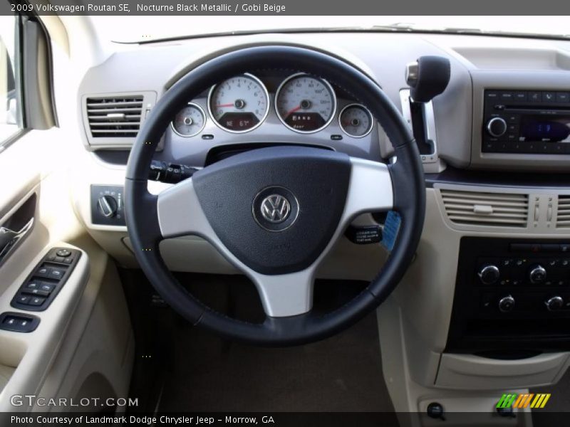Nocturne Black Metallic / Gobi Beige 2009 Volkswagen Routan SE